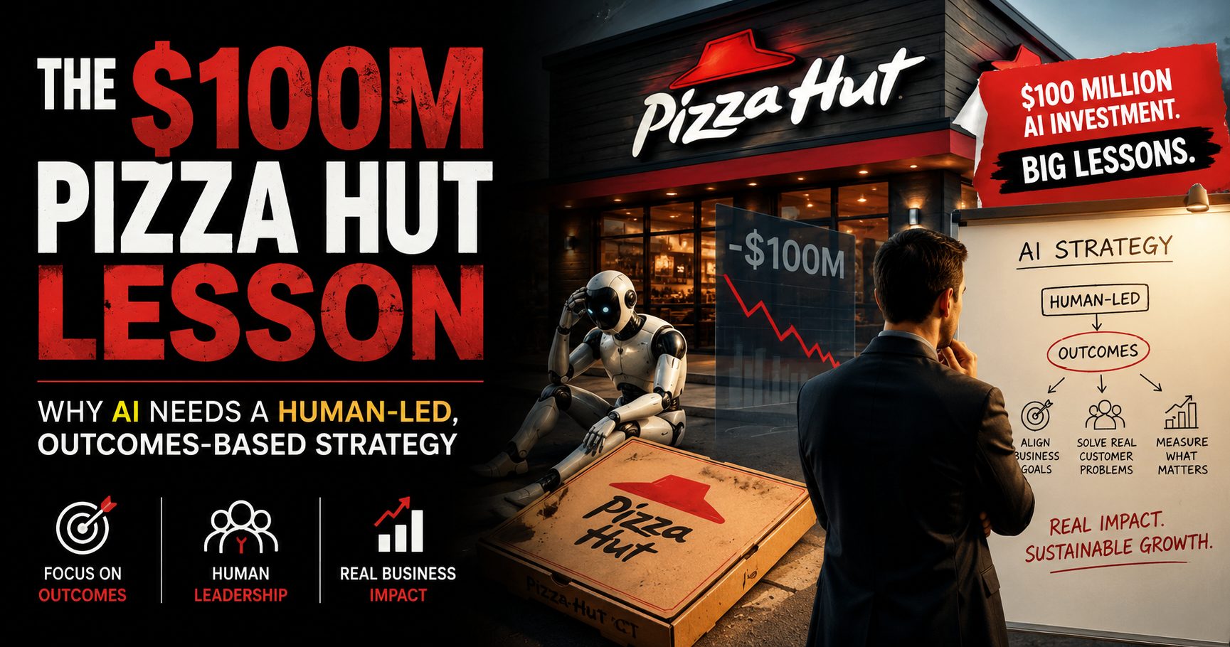 The $100M Pizza Hut Lesson: Why AI Needs a Human-Led, Outcomes-Based Strategy